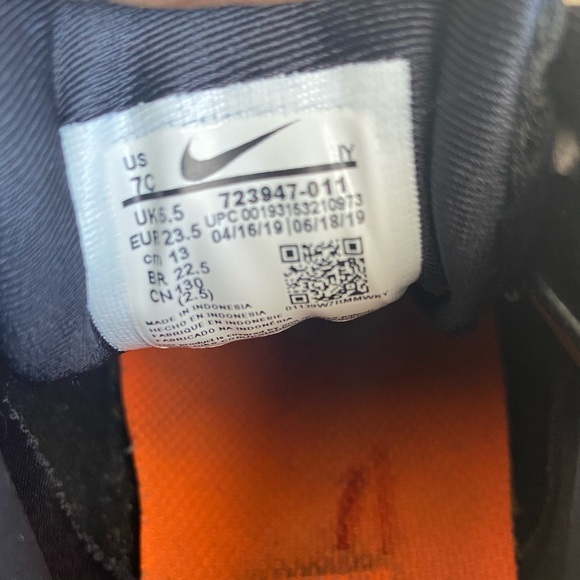 Nike Foamposite Toddler Orange/Black/White- SZ 7 C - Picture 13 of 14